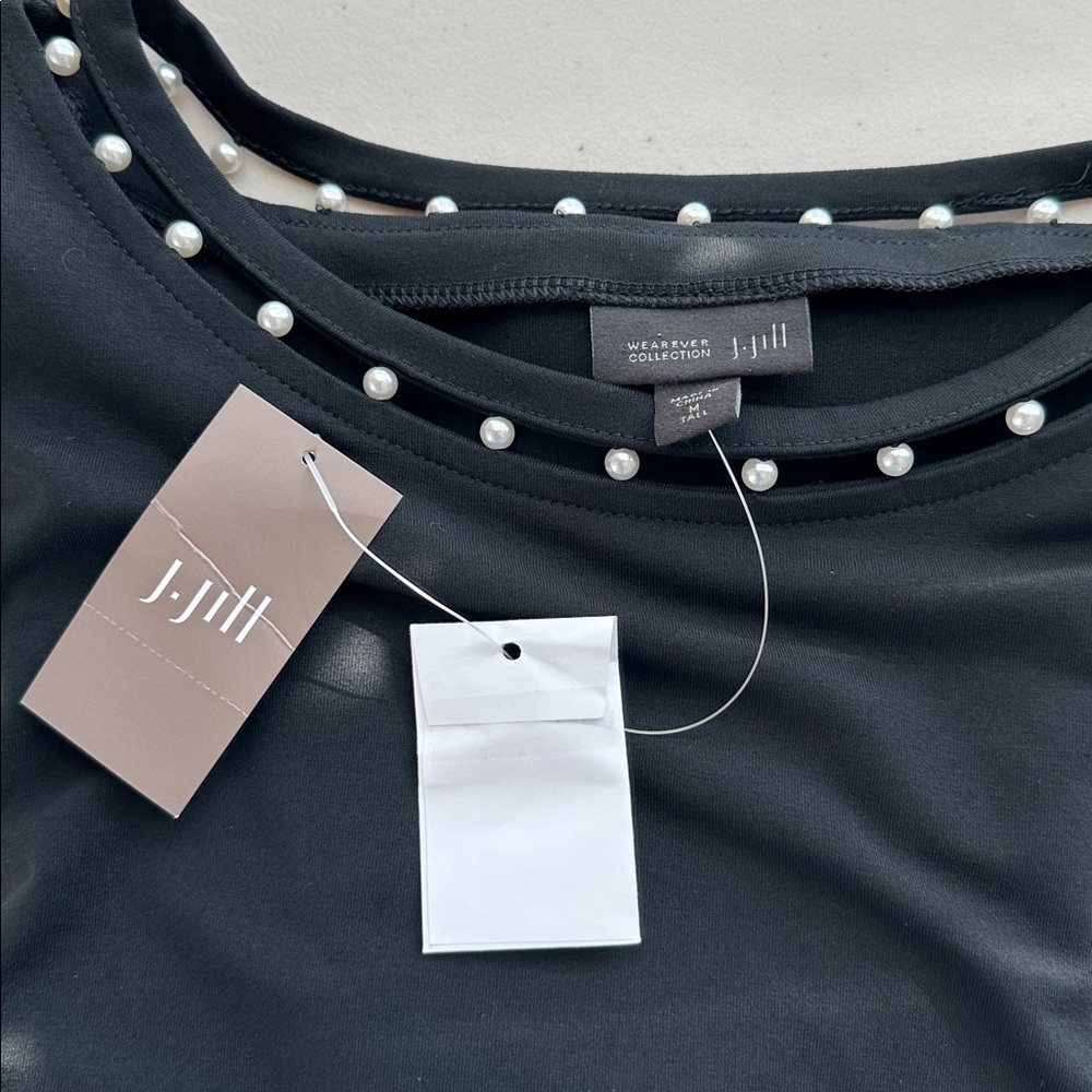 Elegant Black Long Sleeve Dress by J.JILL. - Picture 16 of 16